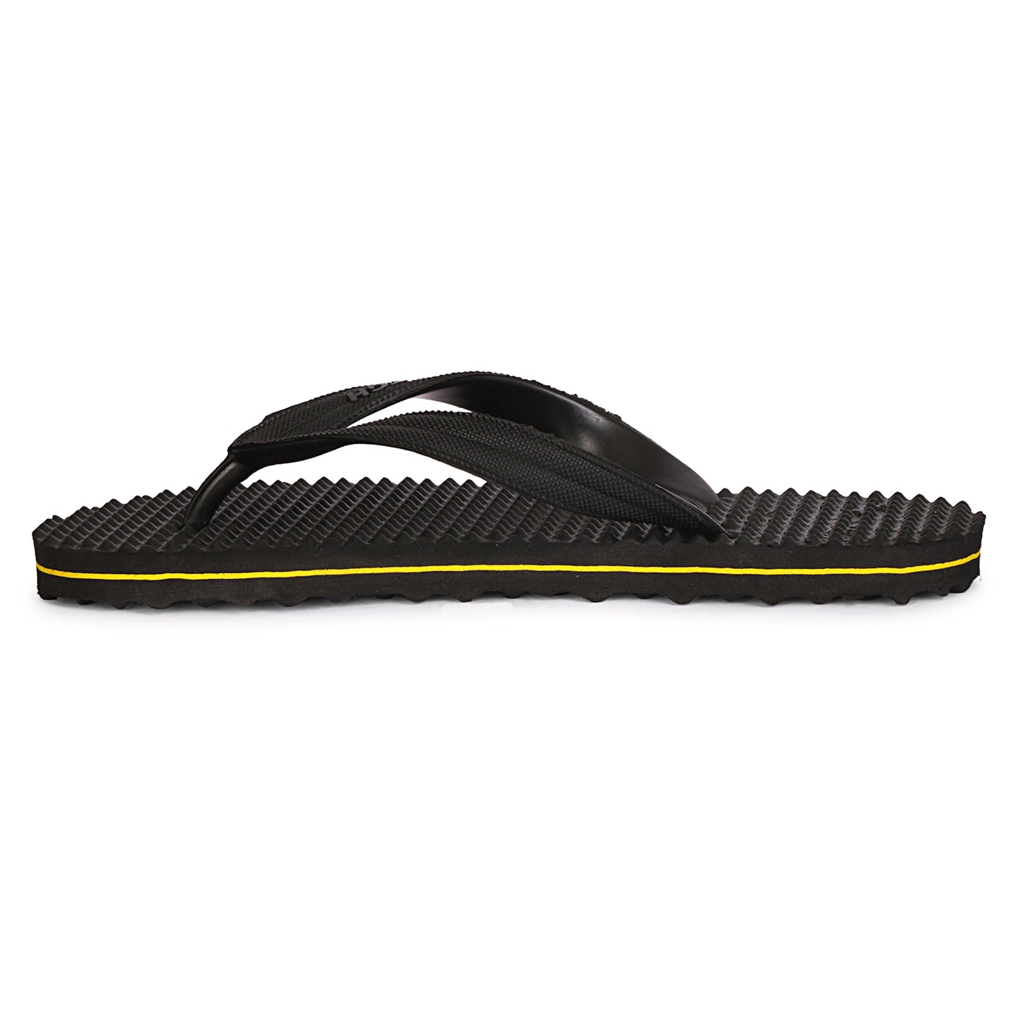 TGH LITEZ Fitness Health Hawai Chapple Slippers (Full Black)