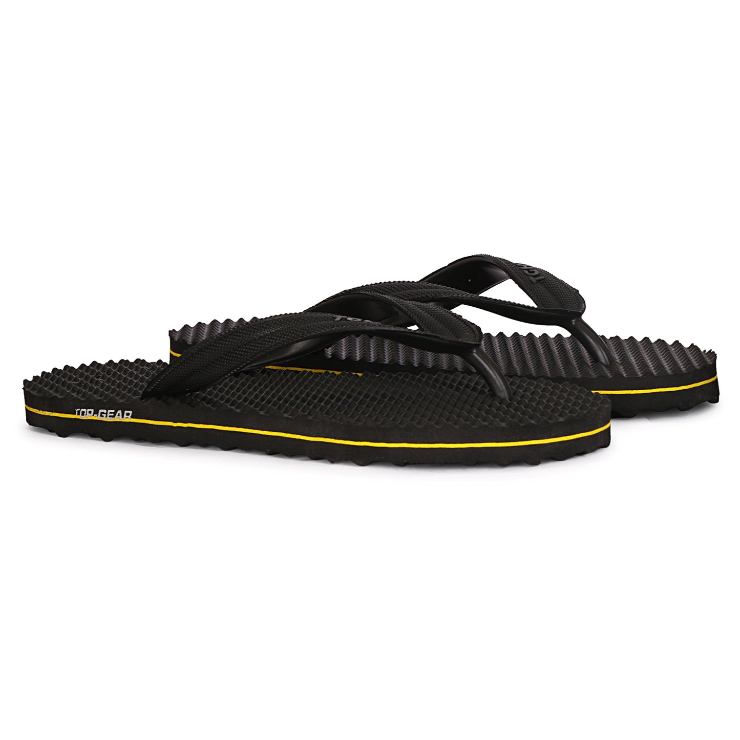 TGH LITEZ Fitness Health Hawai Chapple Slippers (Full Black)