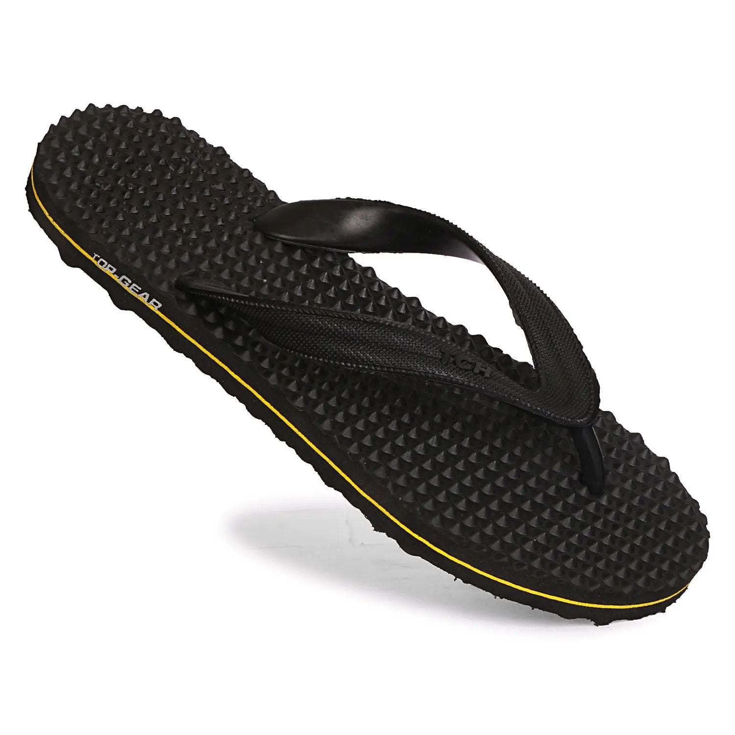 TGH LITEZ Fitness Health Hawai Chapple Slippers (Full Black) Top Gear