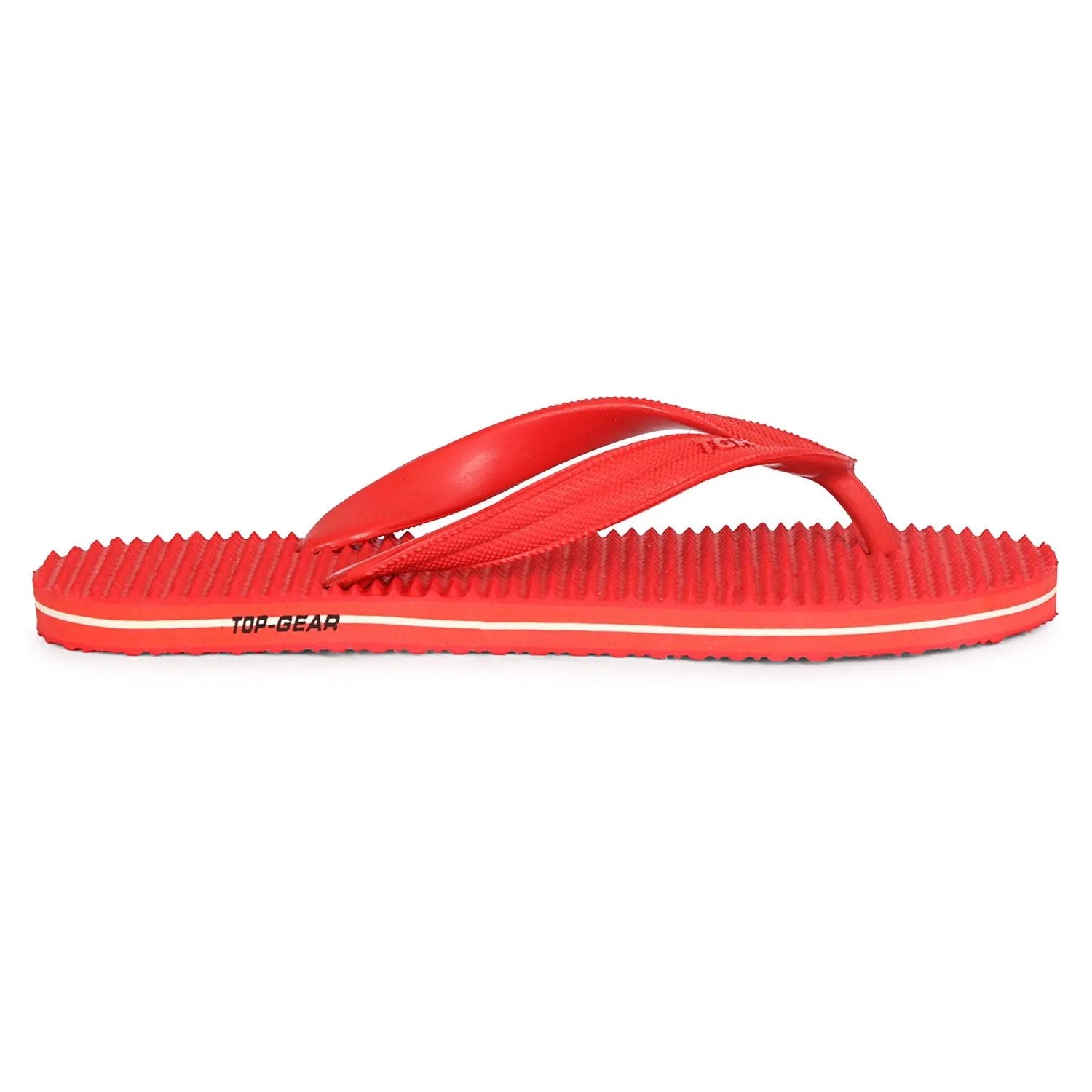TGH LITEZ Fitness Health Hawai Chappal Slippers (Full Red)