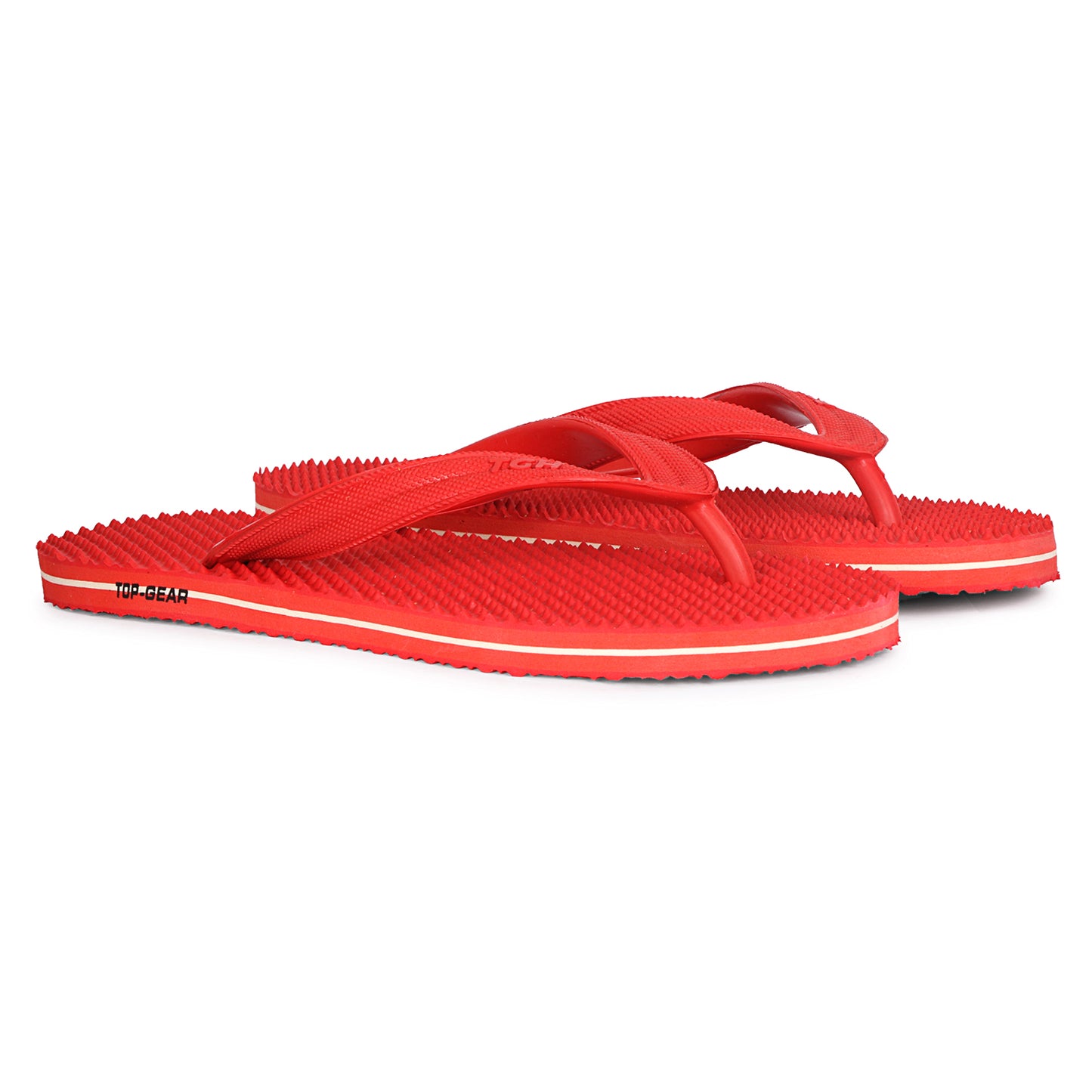 TGH LITEZ Fitness Health Hawai Chapple Slippers (Full Red)