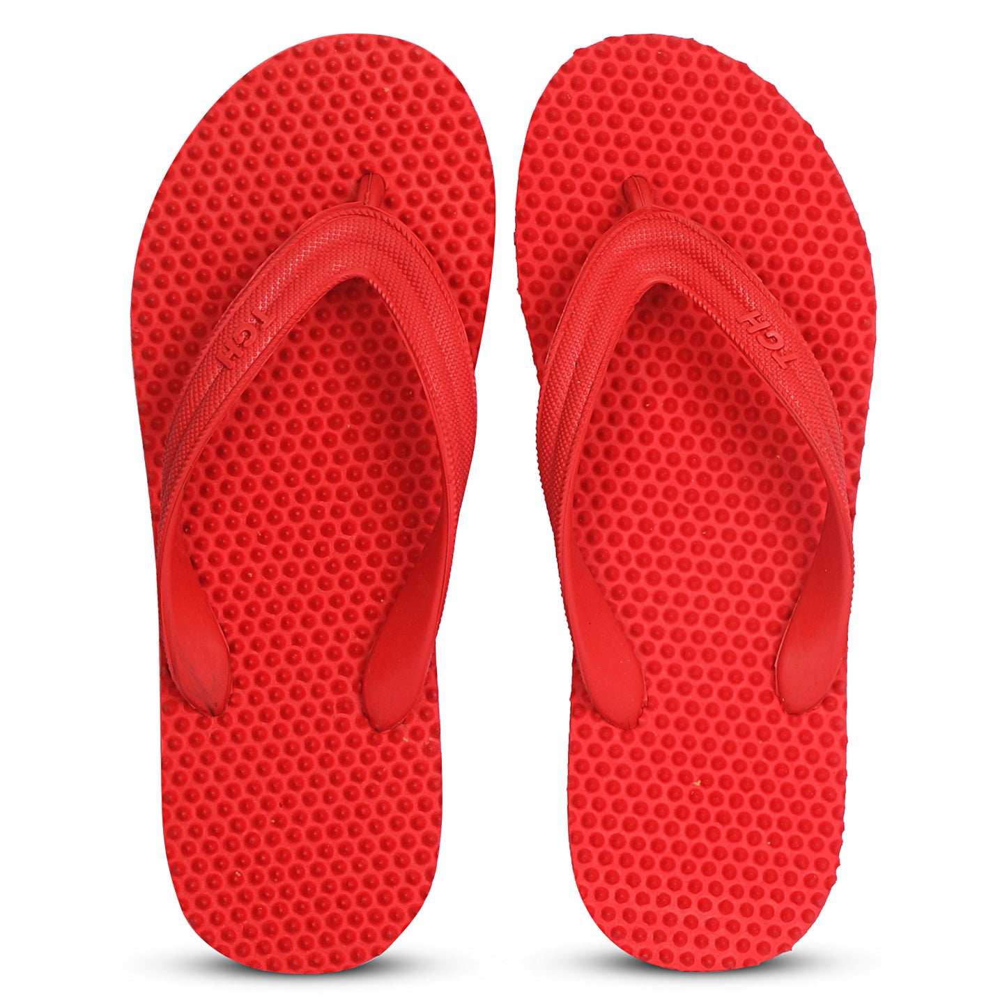 TGH LITEZ Fitness Health Hawai Chapple Slippers (Full Red)
