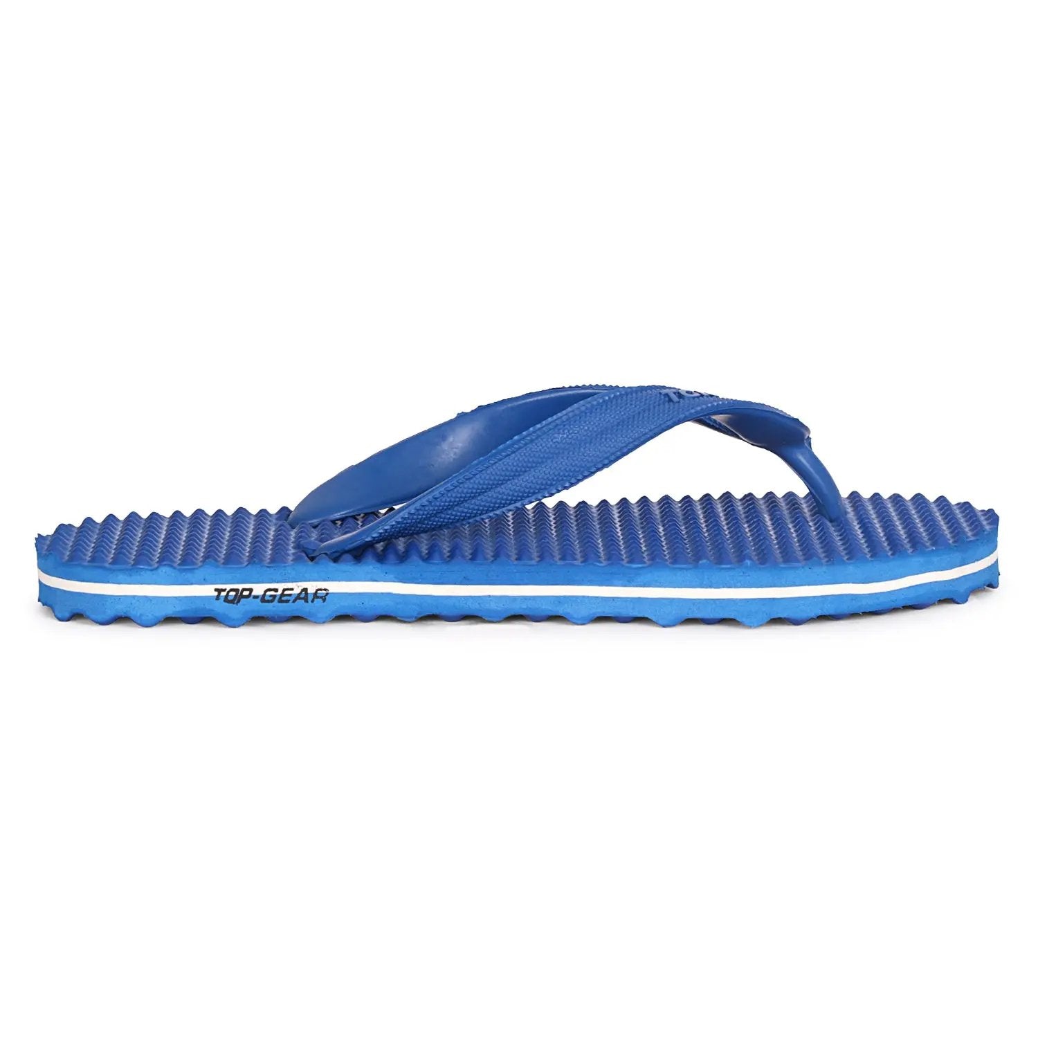 TGH LITEZ Fitness Health Hawai Chappal Slippers (Full Blue)