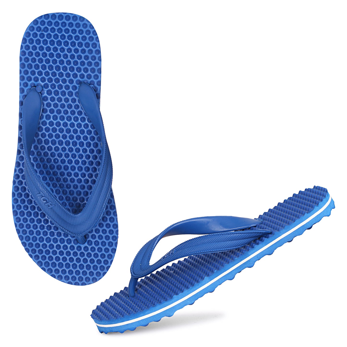 TGH LITEZ Fitness Health Hawai Chapple Slippers (Full Blue)