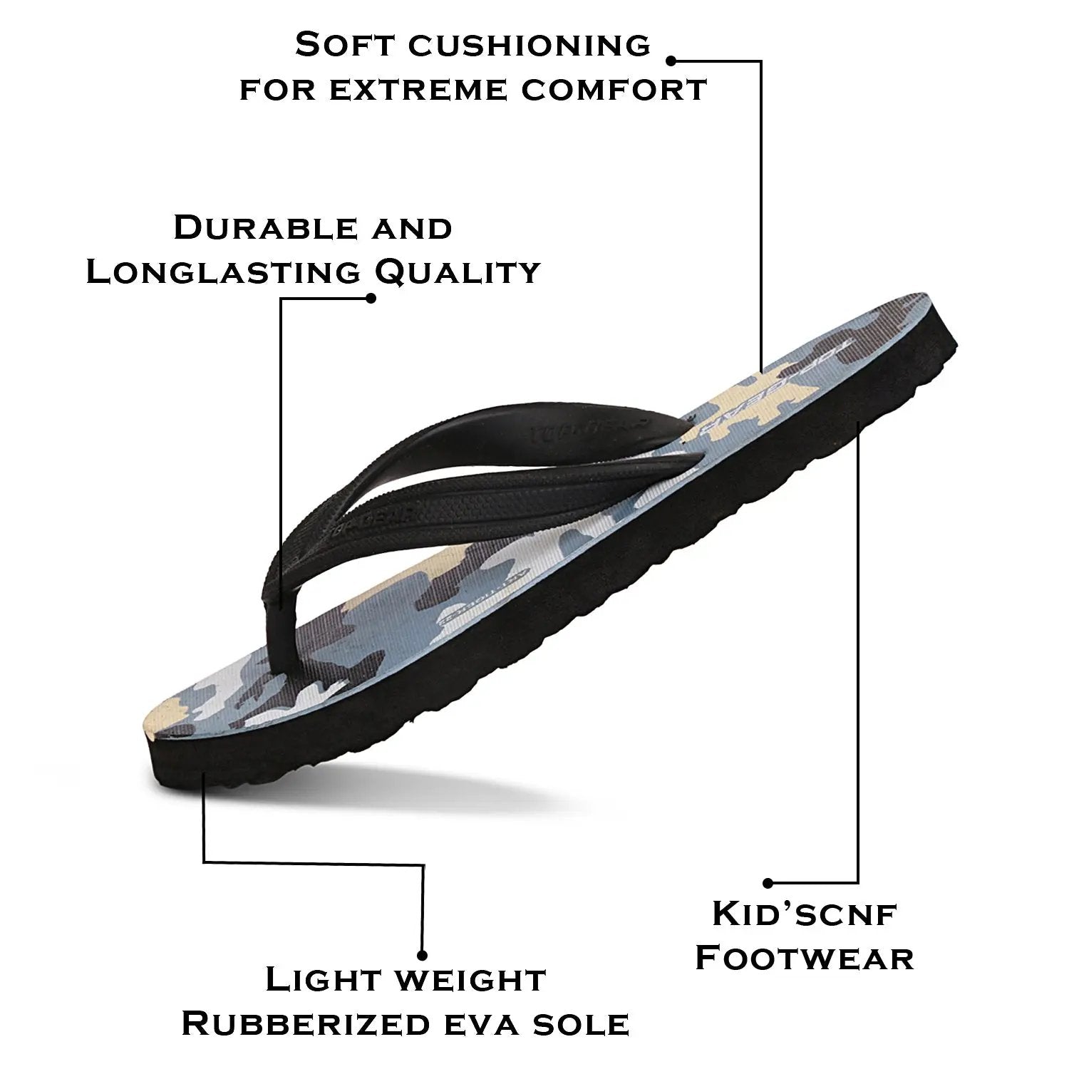 TGH LITEZ Tiger22 Stylish Hawai Chappal Slipper Top Gear