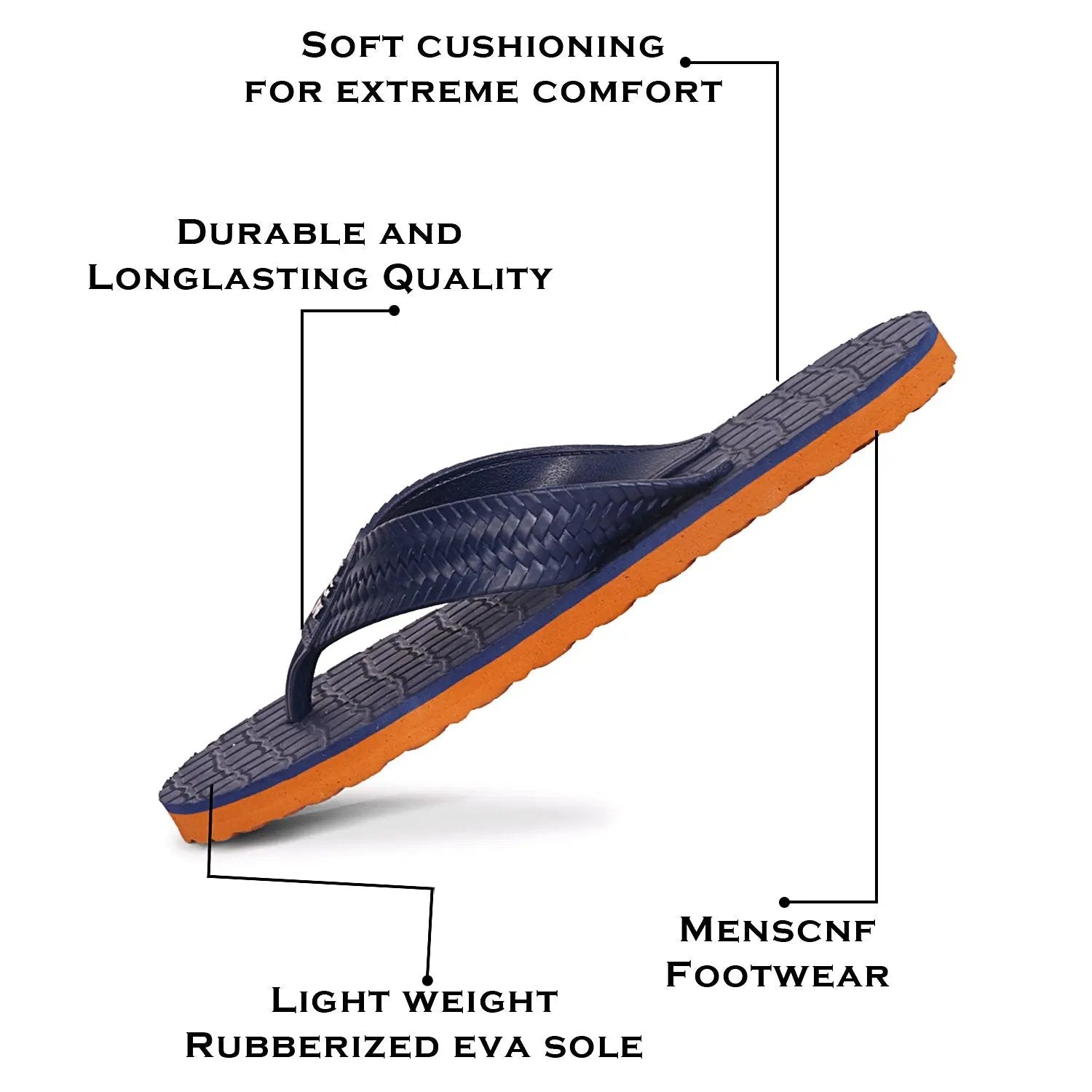 TGH LITEZ Oocean202 Men's Soft & Comfortable Slip-On Hawai Chappal for Daily Wear