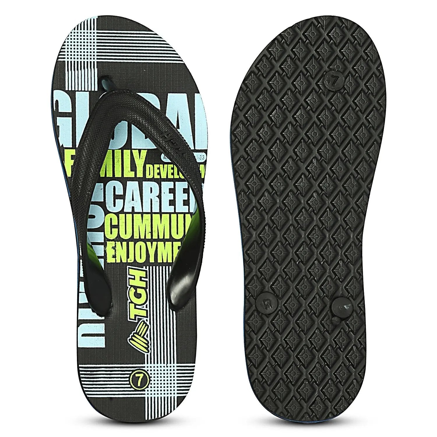 TGH LITEZ Bahubali33 Men's Soft & Comfortable Slip-On Hawai Chappal for Daily Wear